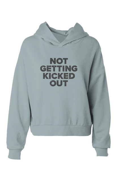 Barn Babe Not Getting Kicked Out Hip-Height Hoodie Sage | Barn Garb Hockey Threads