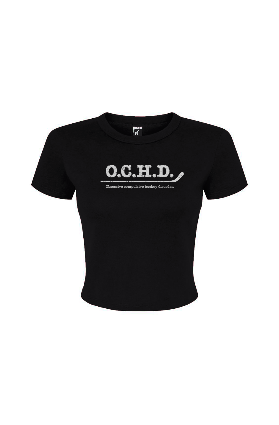 Barn Babe O.C.H.D. Baby Tee Black | Barn Garb Hockey Threads