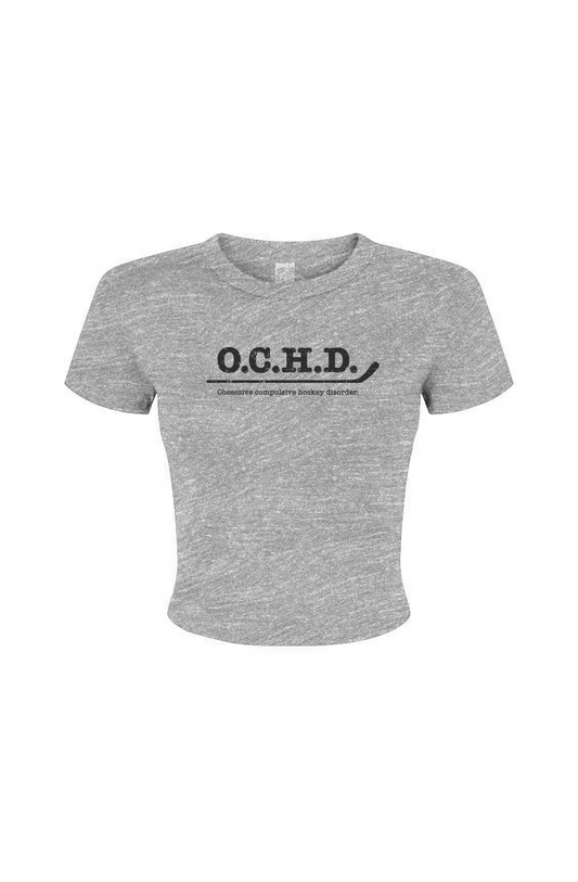 Barn Babe O.C.H.D. Baby Tee Grey | Barn Garb Hockey Threads