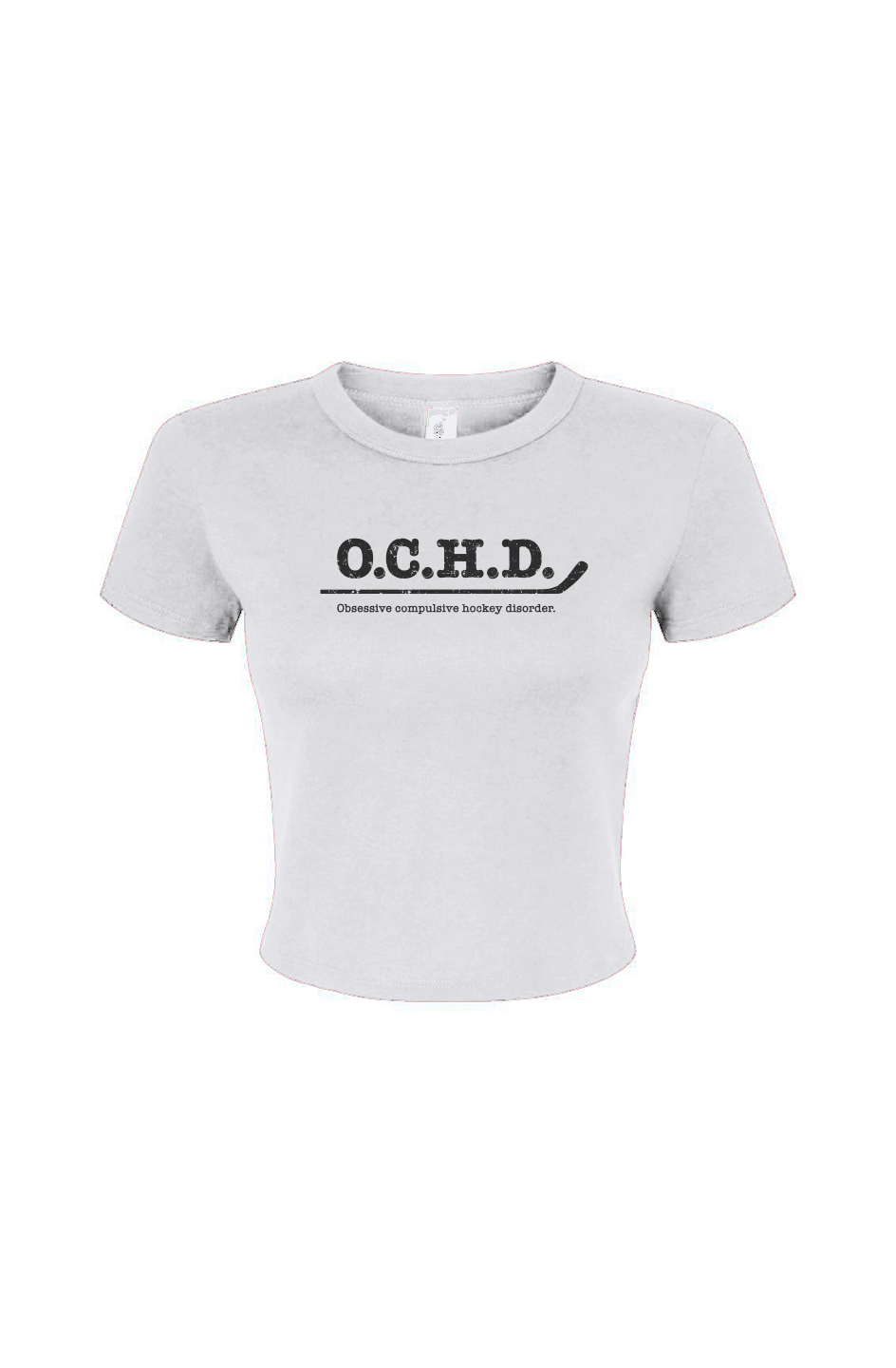 Barn Babe O.C.H.D. Baby Tee White | Barn Garb Hockey Threads