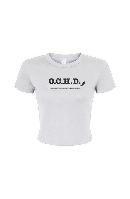 Barn Babe O.C.H.D. Baby Tee White | Barn Garb Hockey Threads