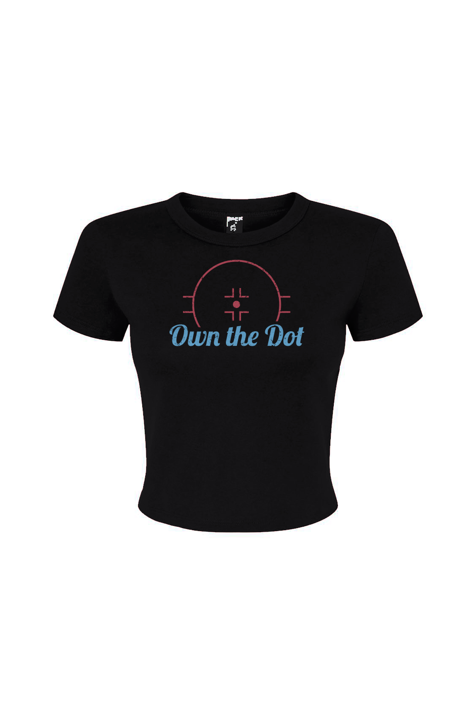 Barn Babe Own the Dot Baby Tee Black | Barn Garb Hockey Threads