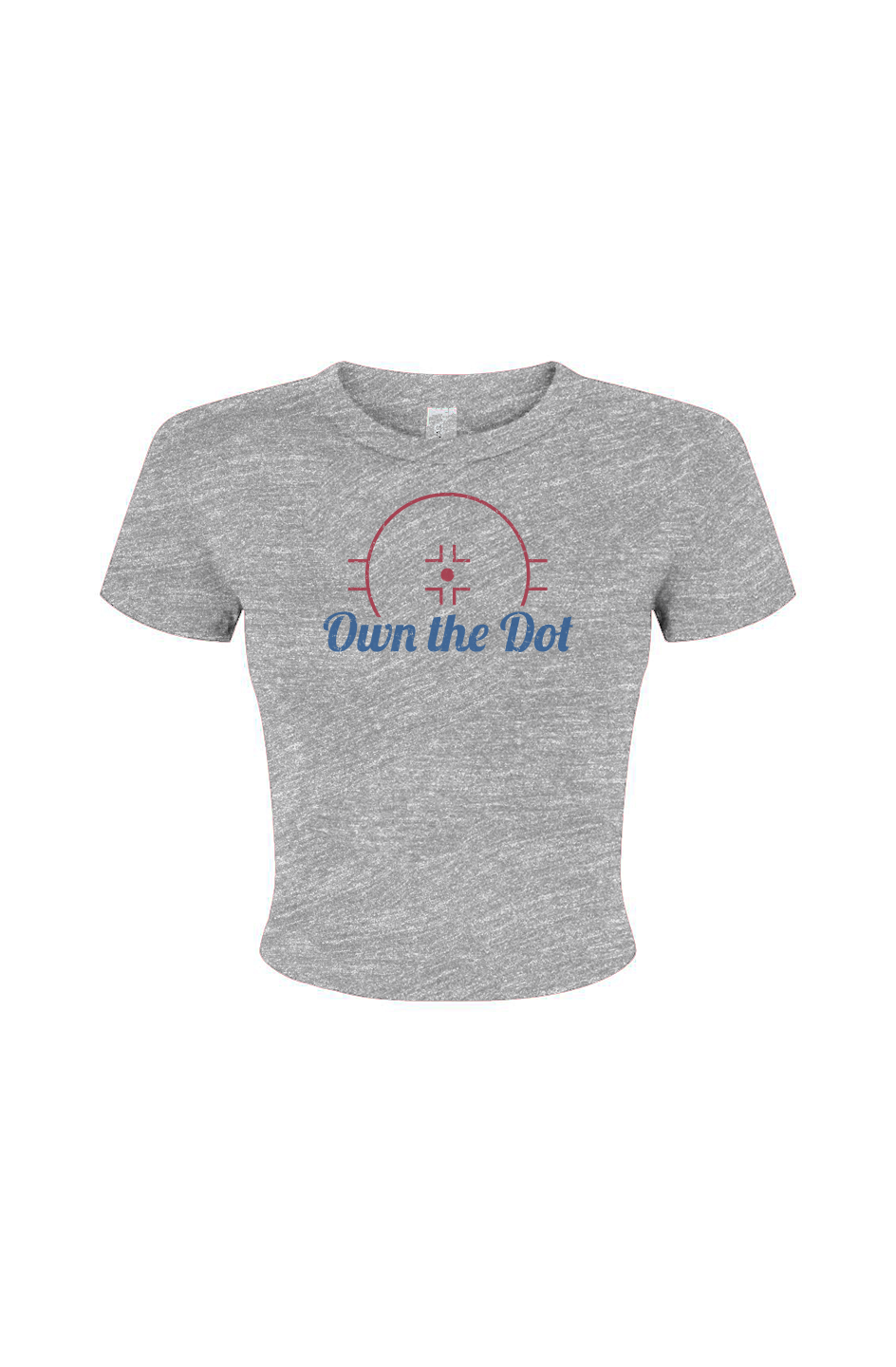 Barn Babe Own the Dot Baby Tee Grey | Barn Garb Hockey Threads
