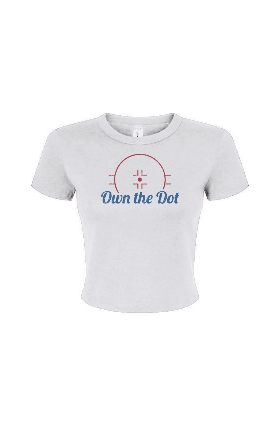Barn Babe Own the Dot Baby Tee White | Barn Garb Hockey Threads