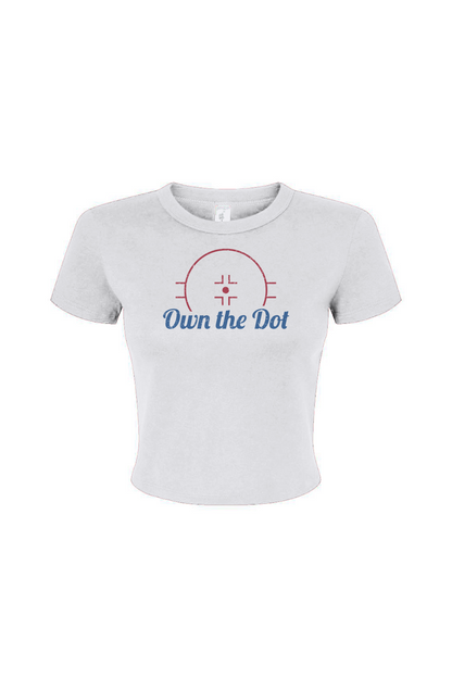 Barn Babe Own the Dot Baby Tee White | Barn Garb Hockey Threads
