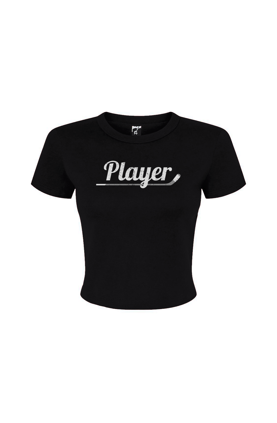 Barn Babe Player Baby Tee Black | Barn Garb Hockey Threads