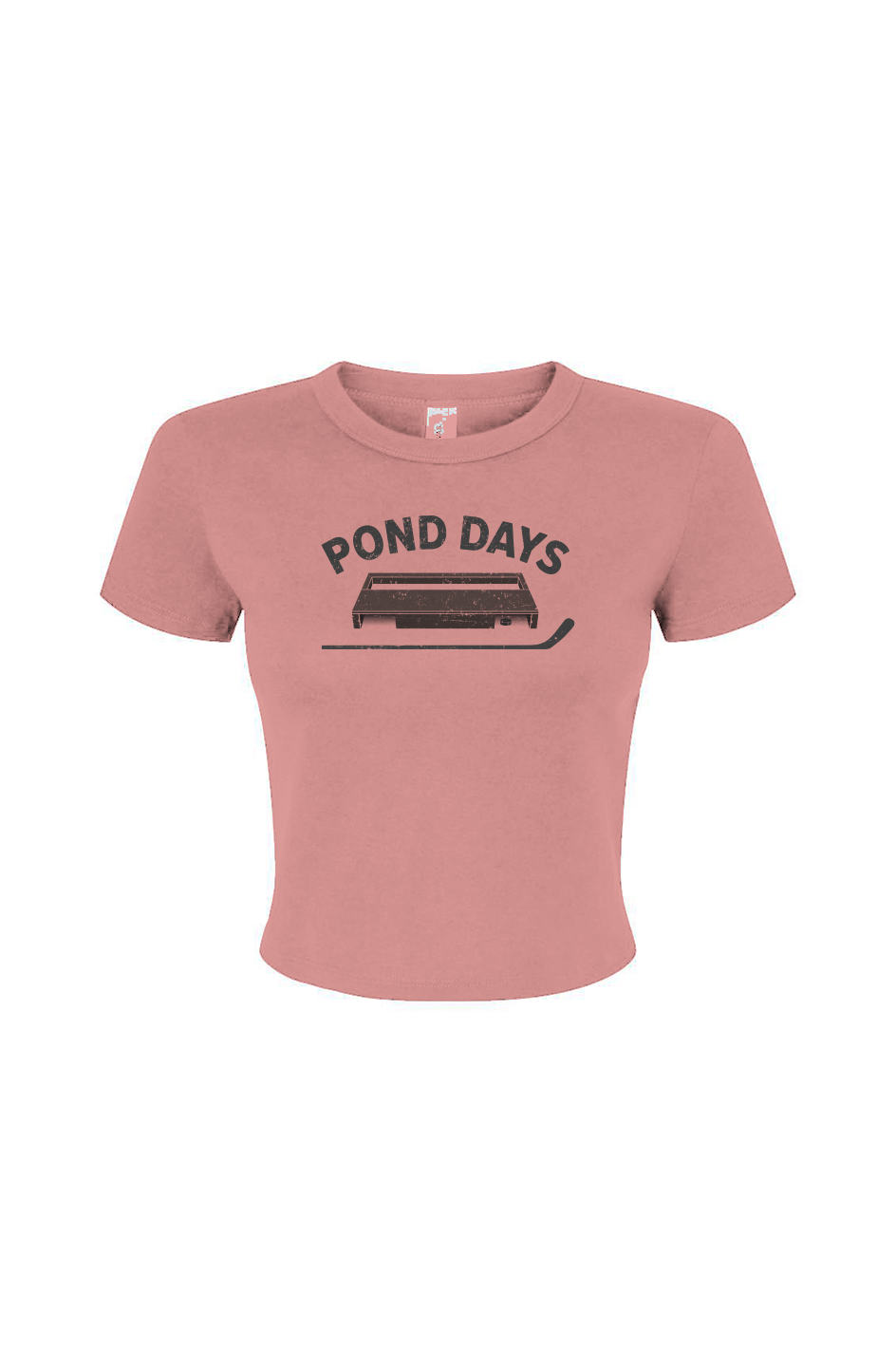 Barn Babe Pond Days Baby Tee Pink | Barn Garb Hockey Threads