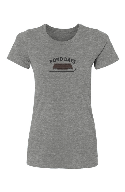 Barn Babe Pond Days Tee Grey | Barn Garb Hockey Threads