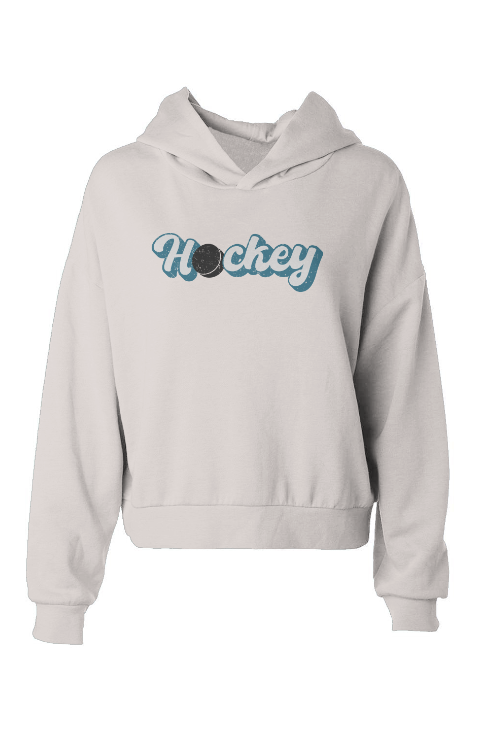 Barn Babe Puckin' Script Hip-Height Hoodie Bone | Barn Garb Hockey Threads