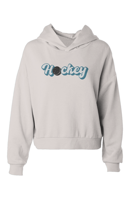 Barn Babe Puckin' Script Hip-Height Hoodie Bone | Barn Garb Hockey Threads