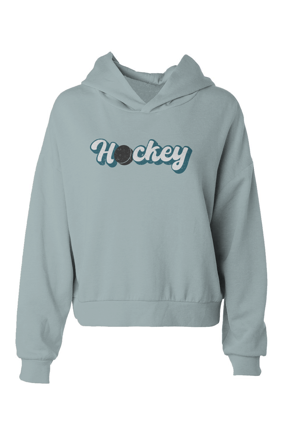 Barn Babe Puckin' Script Hip-Height Hoodie Sage | Barn Garb Hockey Threads