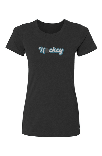 Barn Babe Puckin' Script Tee Black | Barn Garb Hockey Threads