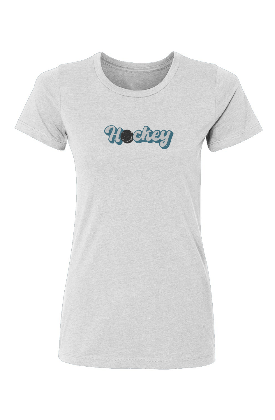 Barn Babe Puckin' Script Tee White | Barn Garb Hockey Threads
