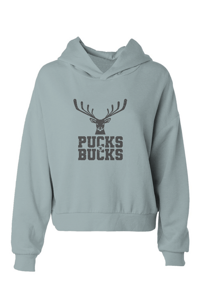 Barn Babe Pucks N Bucks Hip-Height Hoodie Sage | Barn Garb Hockey Threads