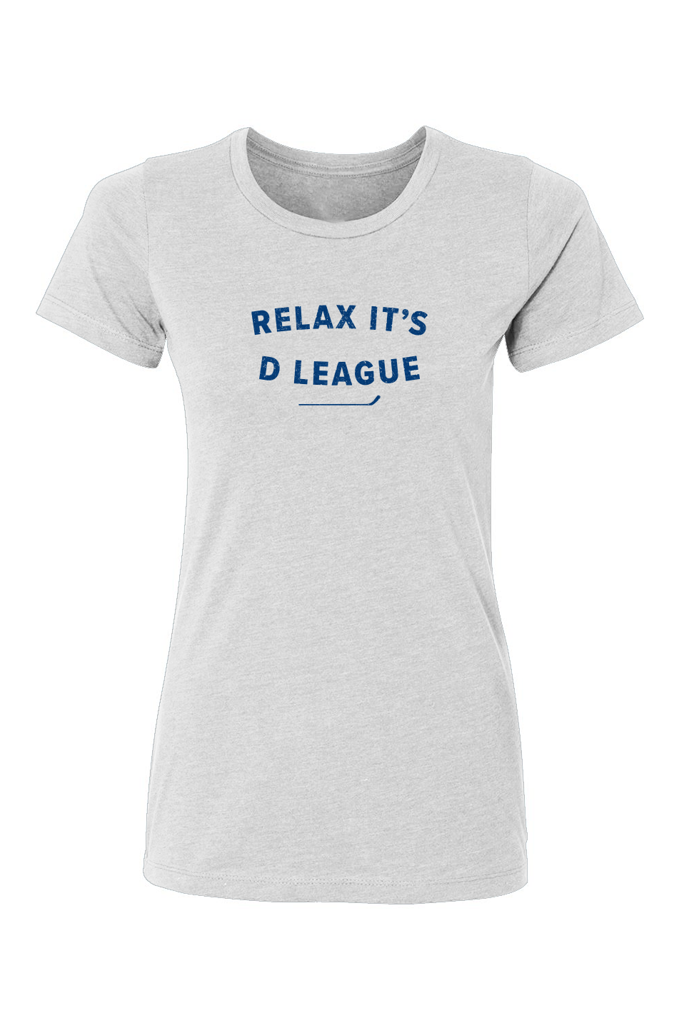 Barn Babe Relax it's D League Tee White | Barn Garb Hockey Threads