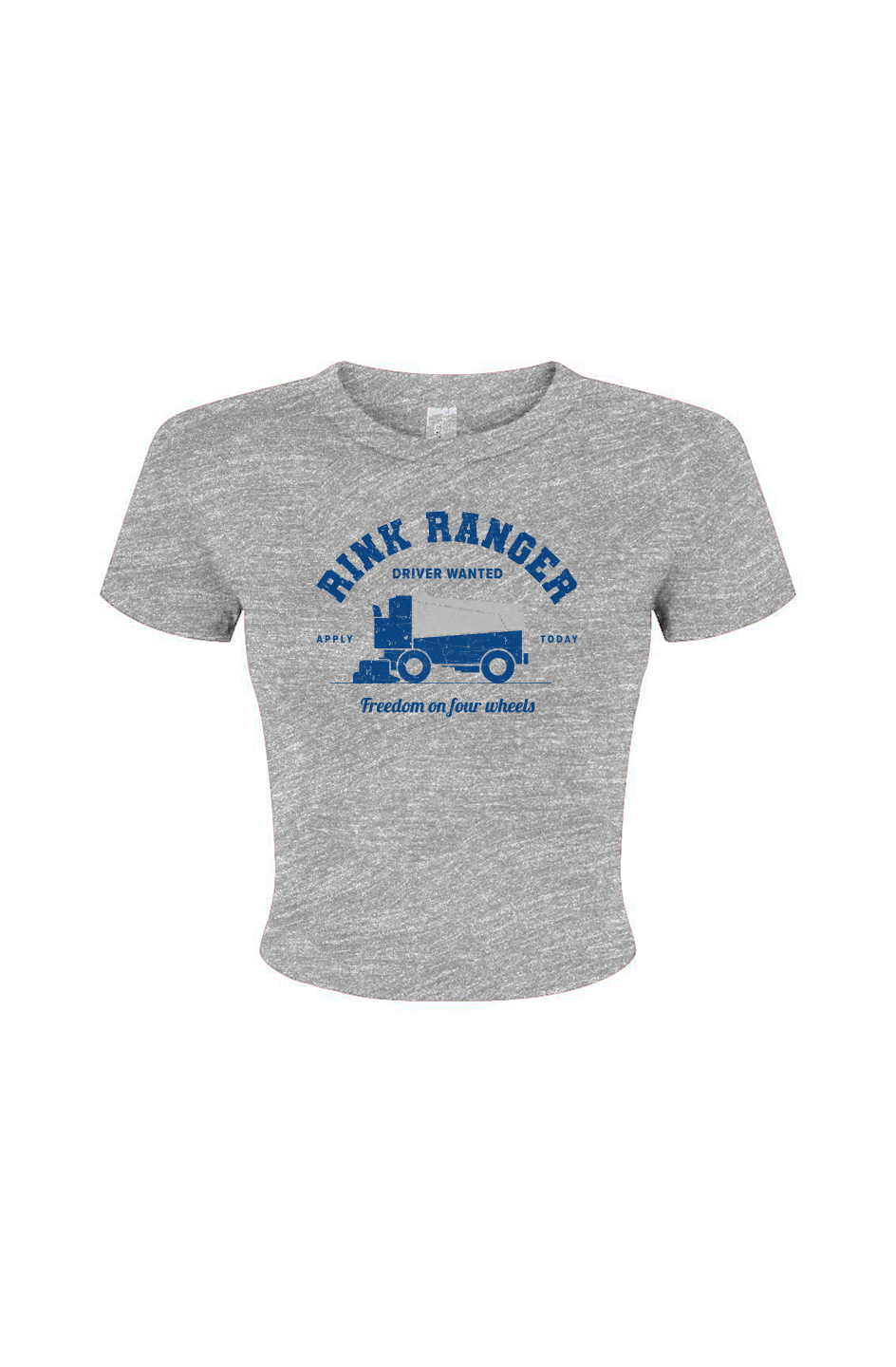Barn Babe Rink Ranger Baby Tee Grey | Barn Garb Hockey Threads