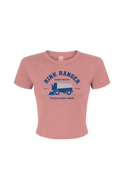 Barn Babe Rink Ranger Baby Tee Pink | Barn Garb Hockey Threads