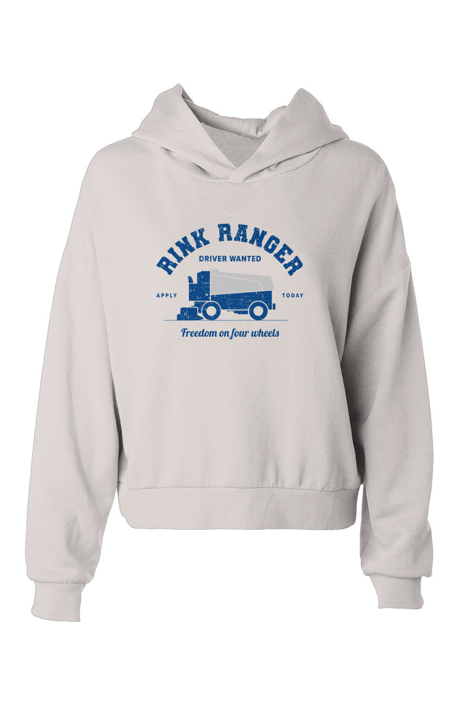 Barn Babe Rink Ranger Hip-Height Hoodie Vintage White | Barn Garb Hockey Threads