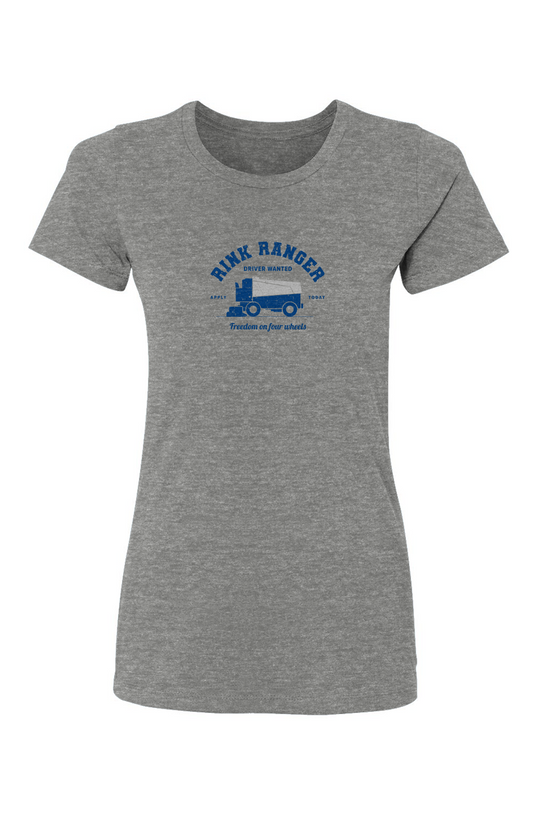 Barn Babe Rink Ranger Tee Grey | Barn Garb Hockey Threads