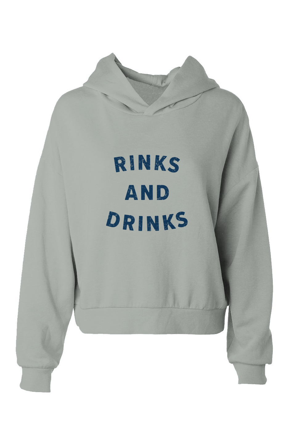 Barn Babe Rinks and Drinks Hip-Height Hoodie Sage | Barn Garb Hockey Threads