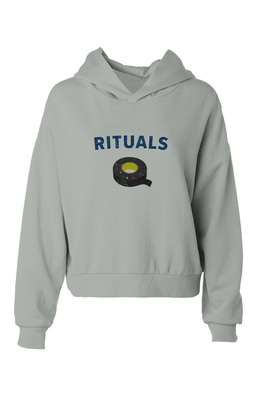Barn Babe Rituals Black Tape Hip Height Hoodie Sage | Barn Garb Hockey Threads