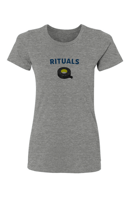 Barn Babe Rituals Black Tape Tee Grey | Barn Garb Hockey Threads
