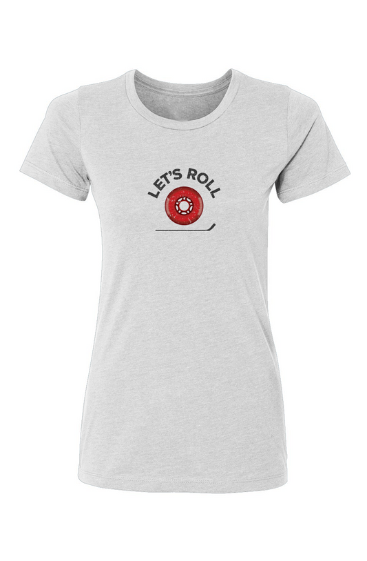 Barn Babe Roller Wheel Tee White | Barn Garb Hockey Threads