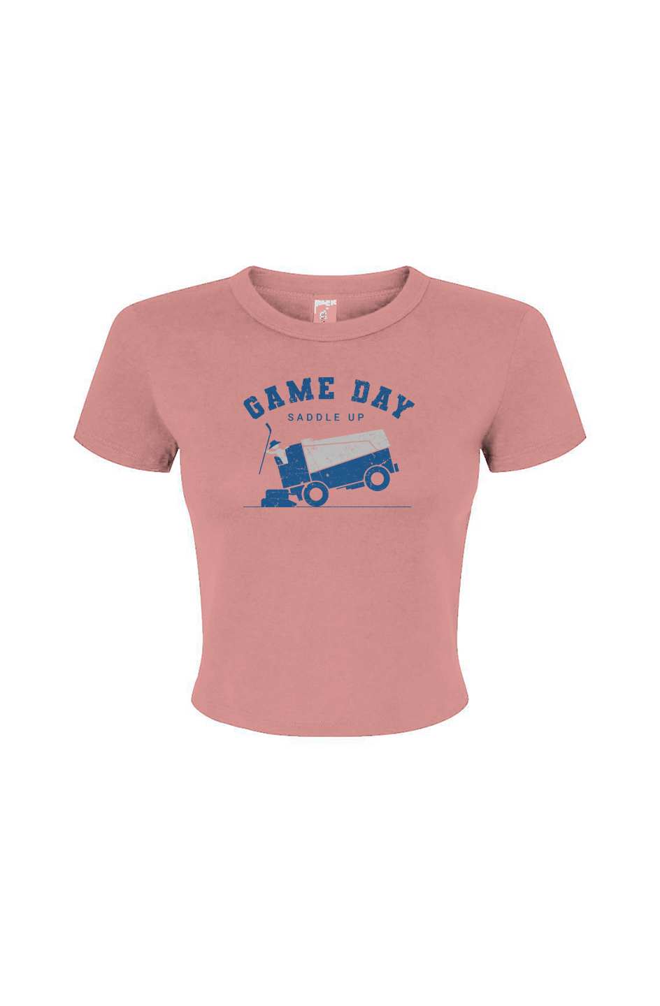 Barn Babe Saddle Up Baby Tee Pink | Barn Garb Hockey Threads