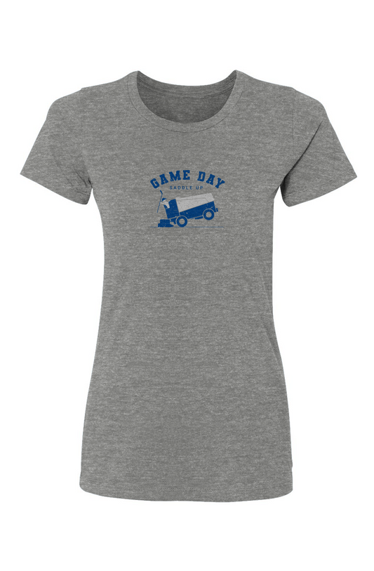 Barn Babe Saddle Up Tee Grey | Barn Garb Hockey Threads