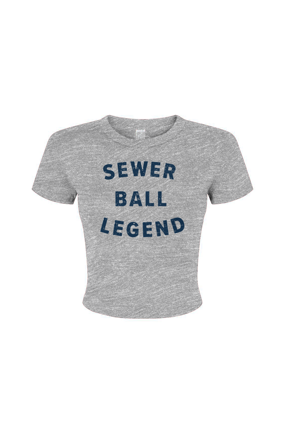 Barn Babe Sewer Ball Legend Baby Tee Grey | Barn Garb Hockey Threads