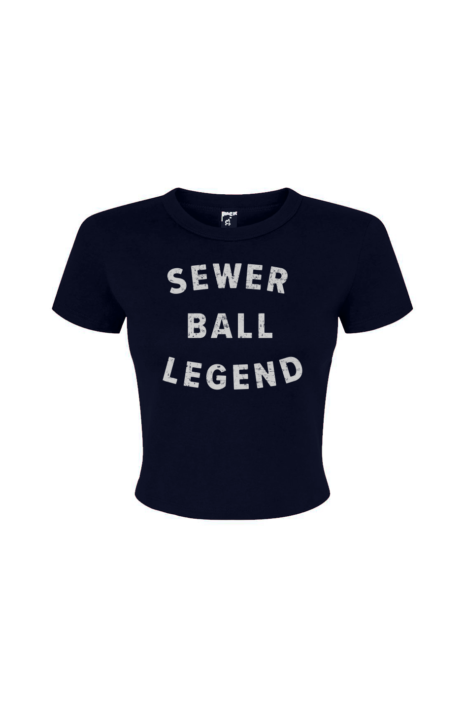Barn Babe Sewer Ball Legend Baby Tee Navy Blue | Barn Garb Hockey Threads