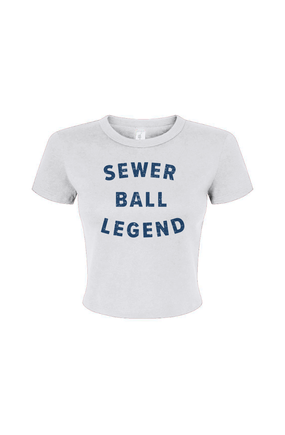Barn Babe Sewer Ball Legend Baby Tee White | Barn Garb Hockey Threads
