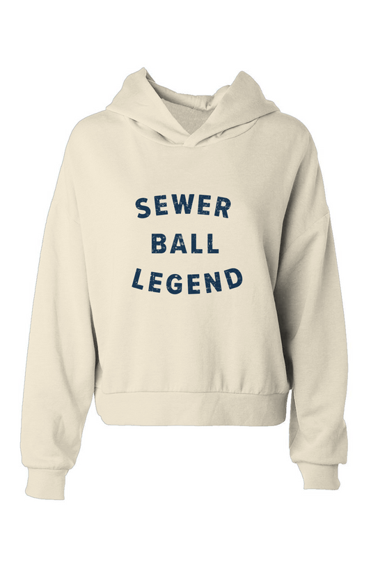 Barn Babe Sewer Ball Legend Hip-Height Hoodie Bone | Barn Garb Hockey Threads