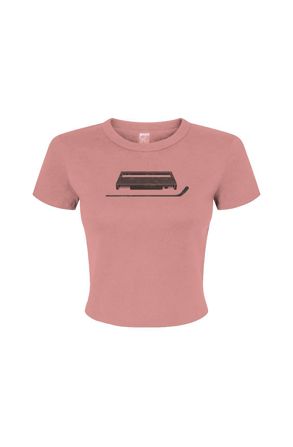 Barn Babe Shinny King Baby Tee Pink | Barn Garb Hockey Threads