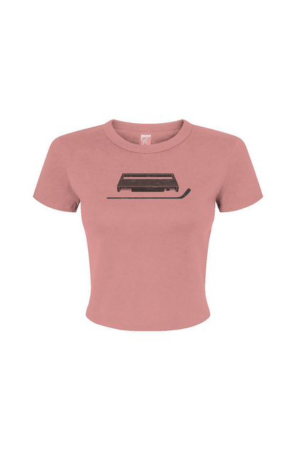 Barn Babe Shinny King Baby Tee Pink | Barn Garb Hockey Threads