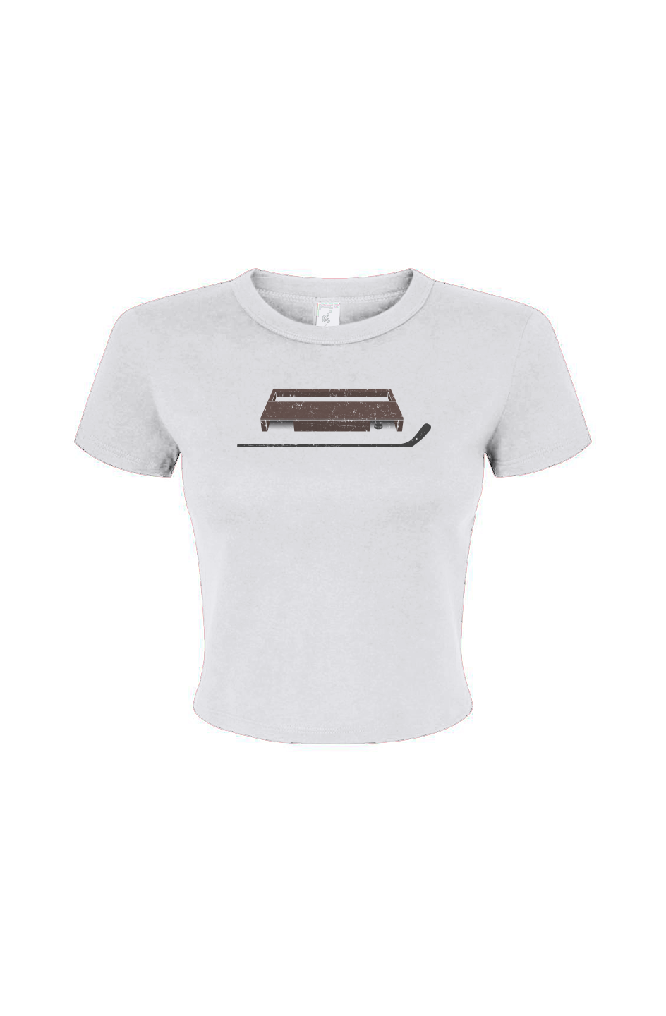 Barn Babe Shinny King Baby Tee White | Barn Garb Hockey Threads