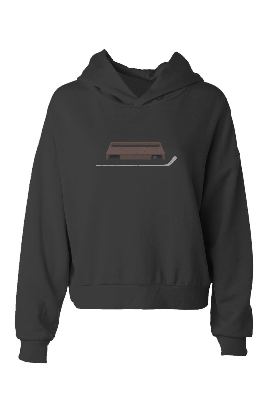 Barn Babe Shinny King Hip-Height Hoodie Black | Barn Garb Hockey Threads
