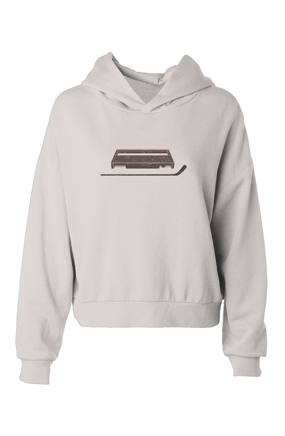 Barn Babe Shinny King Hip-Height Hoodie Bone | Barn Garb Hockey Threads