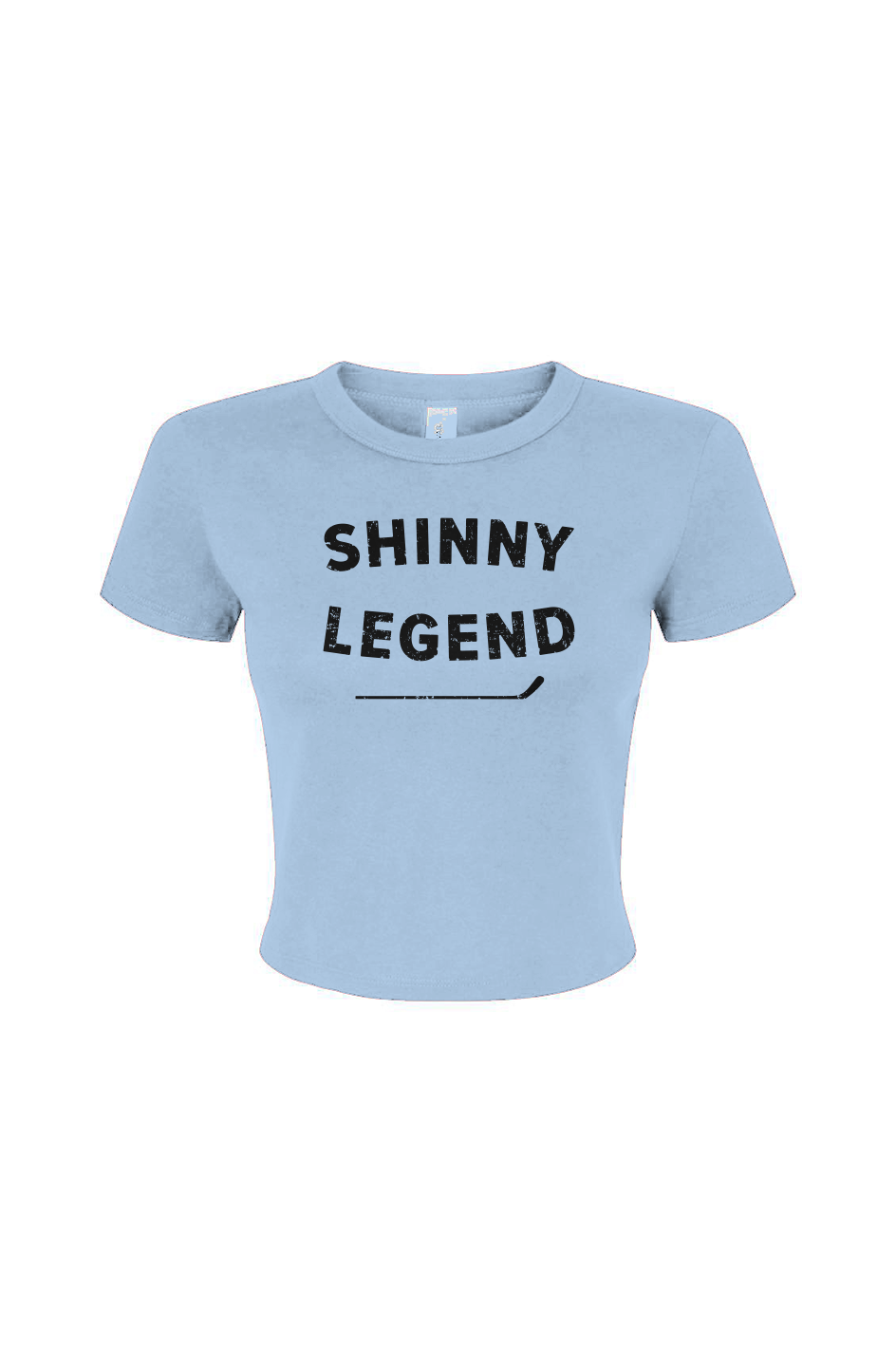 Barn Babe Shinny Legend Baby Tee Baby Blue | Barn Garb Hockey Threads