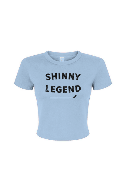 Barn Babe Shinny Legend Baby Tee Baby Blue | Barn Garb Hockey Threads