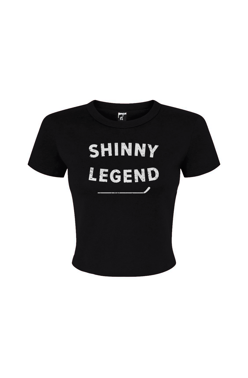 Barn Babe Shinny Legend Baby Tee Black | Barn Garb Hockey Threads