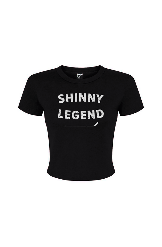Barn Babe Shinny Legend Baby Tee Black | Barn Garb Hockey Threads