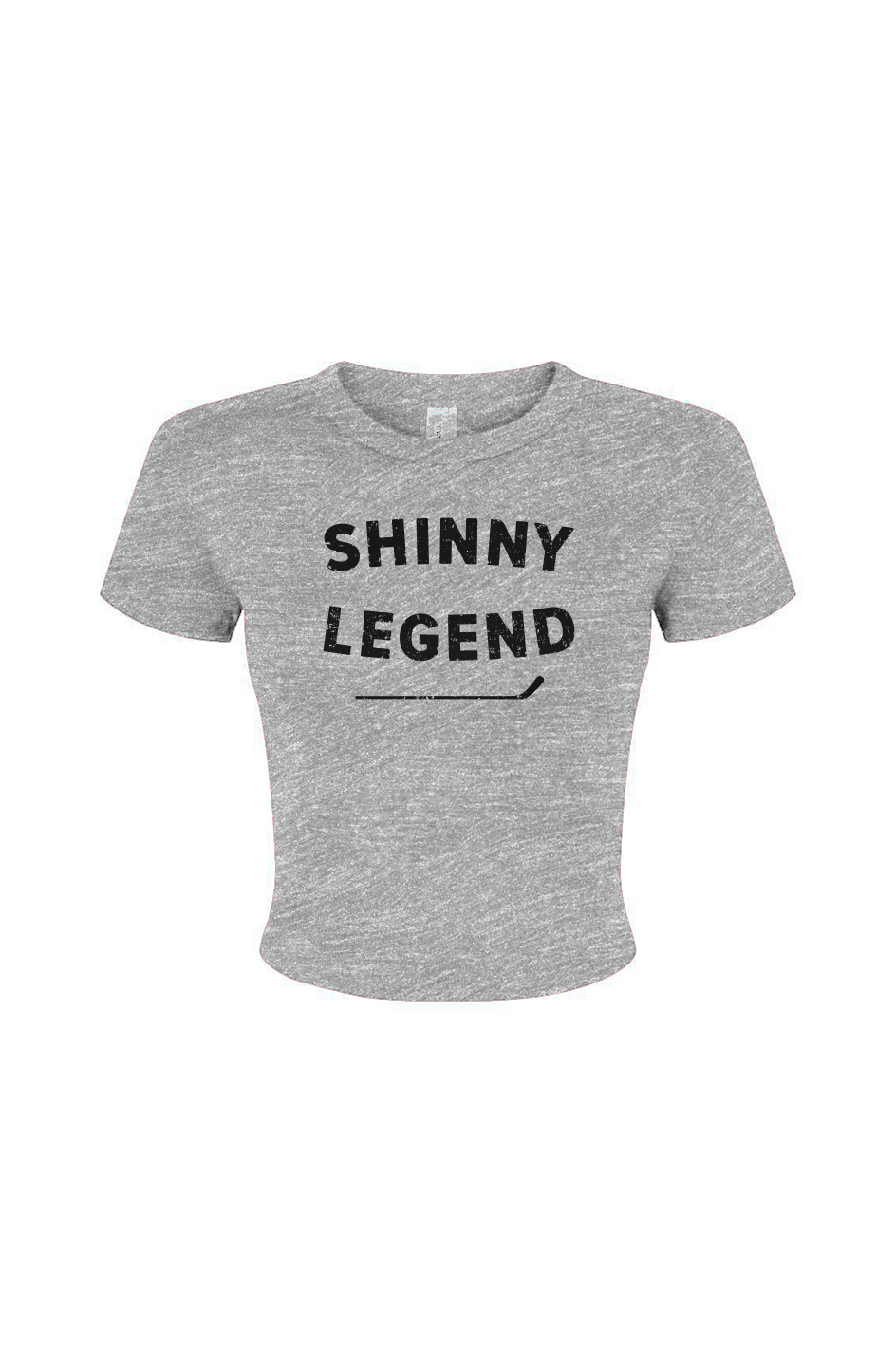 Barn Babe Shinny Legend Baby Tee Grey | Barn Garb Hockey Threads
