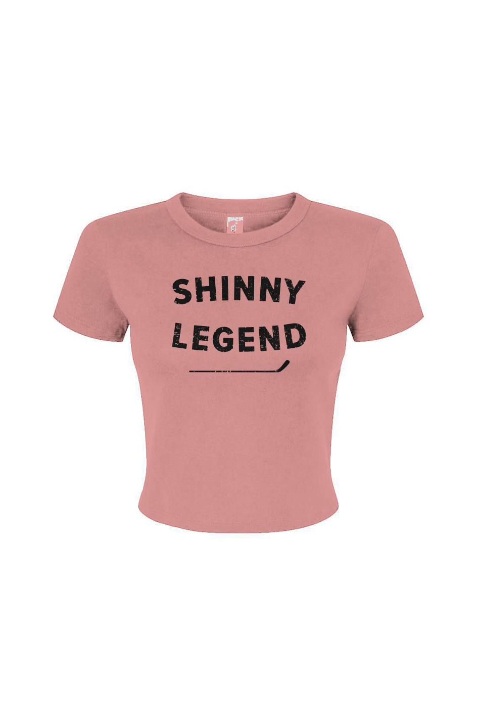 Barn Babe Shinny Legend Baby Tee Pink | Barn Garb Hockey Threads