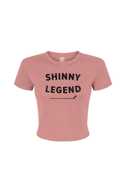 Barn Babe Shinny Legend Baby Tee Pink | Barn Garb Hockey Threads