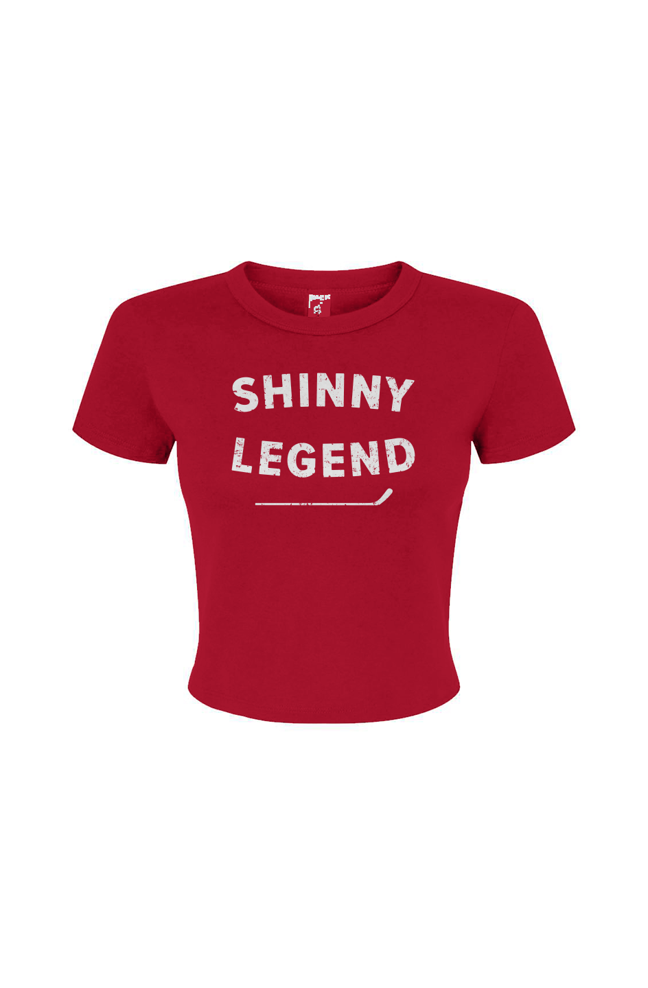 Barn Babe Shinny Legend Baby Tee Red | Barn Garb Hockey Threads