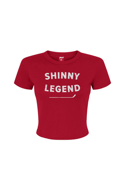 Barn Babe Shinny Legend Baby Tee Red | Barn Garb Hockey Threads