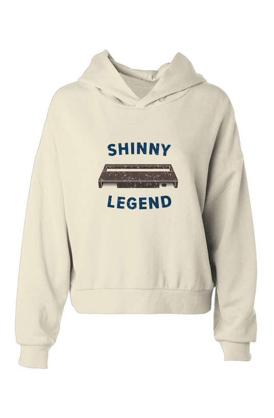 Barn Babe Shinny Legend Goal Hip Height Hoodie Bone | Barn Garb Hockey Threads