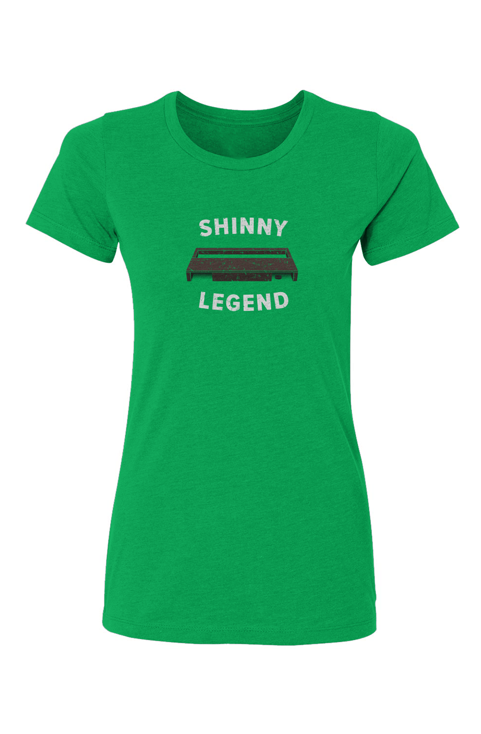Barn Babe Shinny Legend Goal Tee Green | Barn Garb Hockey Threads