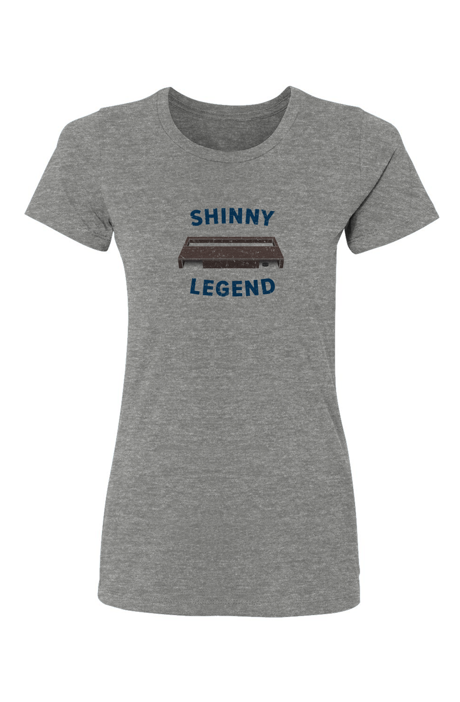 Barn Babe Shinny Legend Goal Tee Grey | Barn Garb Hockey Threads